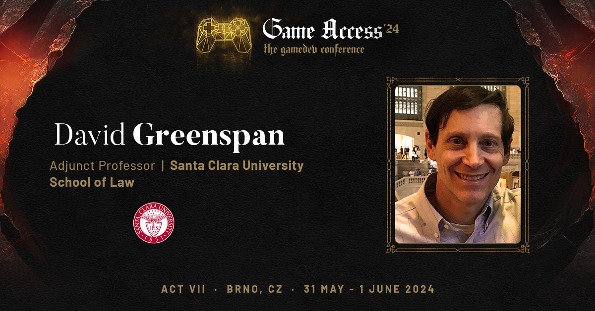 David Greenspan at Game Access Conference '24 | Brno, Czech Republic